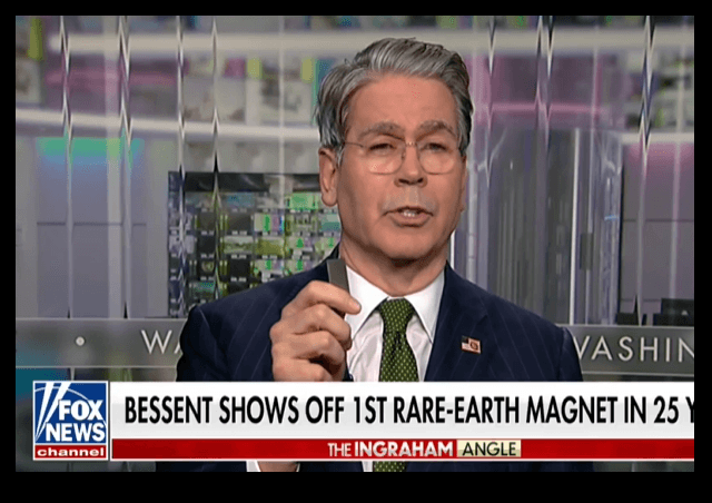 Made in America Again: Treasury Sec. Bessent Unveils First U.S.-Made Rare Earth Magnet in 25 Years