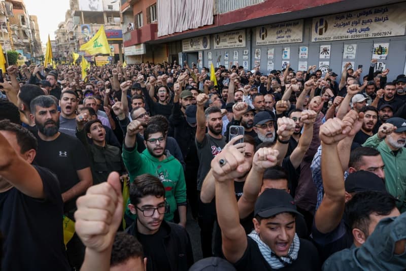 At Hezbollah leader’s funeral, locals see terror group as their only hope