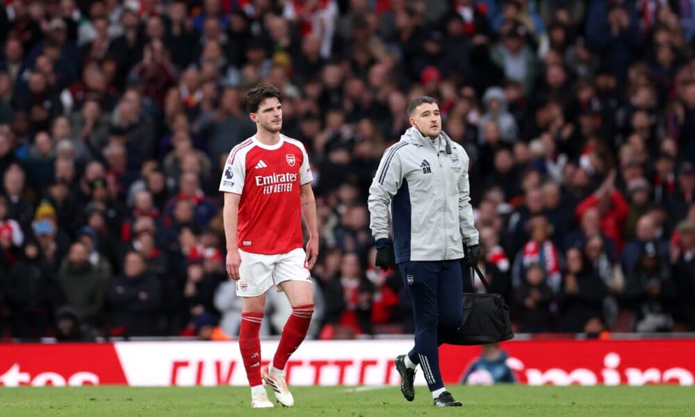 Arsenal star Declan Rice insists he will be available to face Aston Villa on Saturday