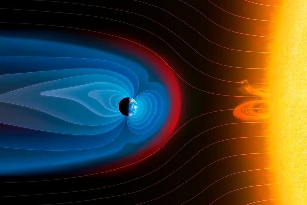 Earth’s magnetic field protects life on Earth from radiation, but it can move, and the magnetic poles can even flip