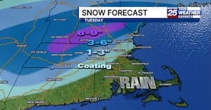 New map shows shift in expected snow totals for Massachusetts