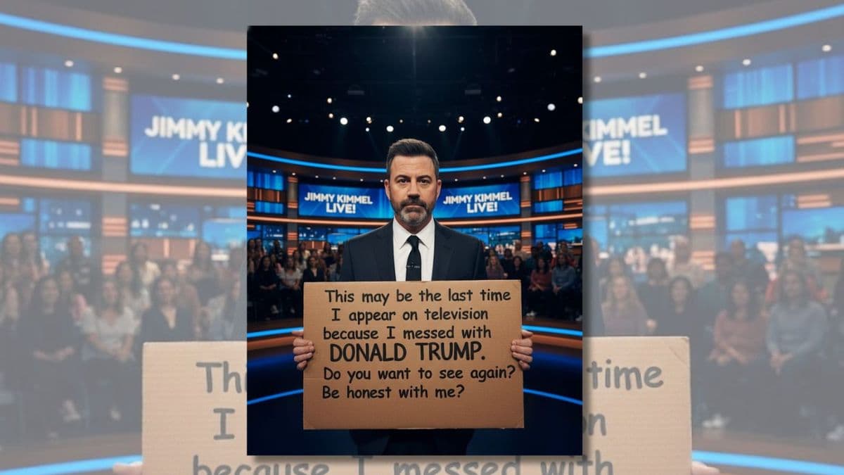 Be wary of images showing Jimmy Kimmel's 'final monologue' after Trump criticism