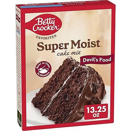 [S&S] $0.94*: 13.25-Oz Betty Crocker Favorites Super Moist Cake Mix (Devils-Food) at Amazon (1 replies)