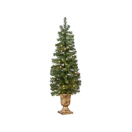 Woot! App: $13.59: National Tree Company Pre-lit Artificial Tre - 4 ft, Black/Gold at Woot!