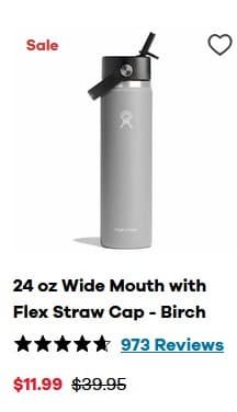 Hydro Flask Cyber Monday Sale - Up to 70% off, 40oz travel tumbler from $12, 24oz wide mouth from $12, 32oz wide from from $13.49, AND MORE $11.99