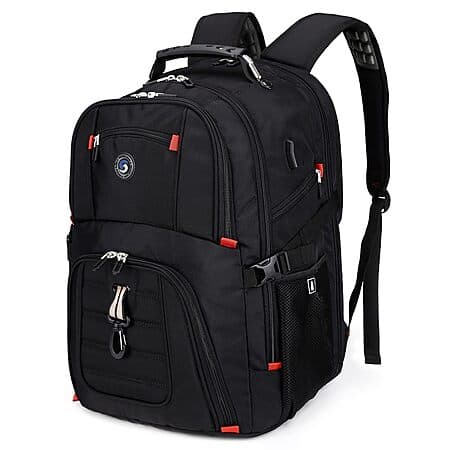 Prime Members: 50L SHRRADOO Travel Backpack w/ 17" Laptop Slot (Black) $25.38 + Free Shipping w/ Prime or on $35+