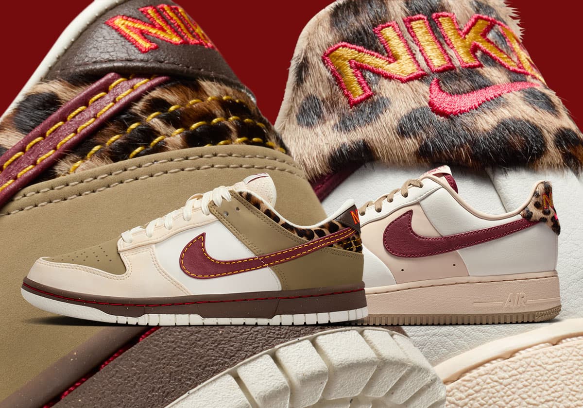 Nike Lets “Leopard” Print Loose On The Dunk Low And Air Force 1 Low