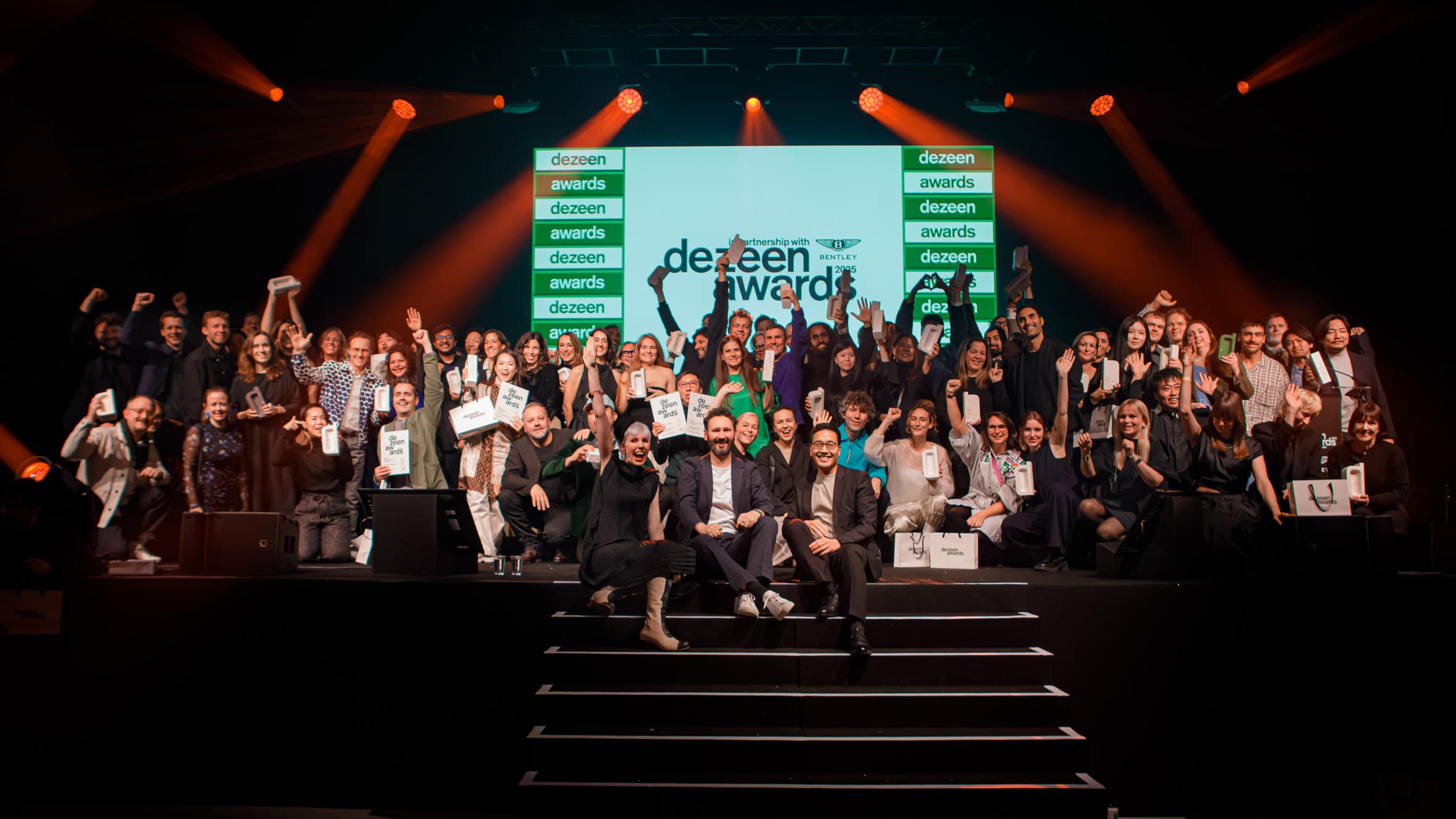 Architects and designers celebrate at Dezeen Awards 2025 party in London