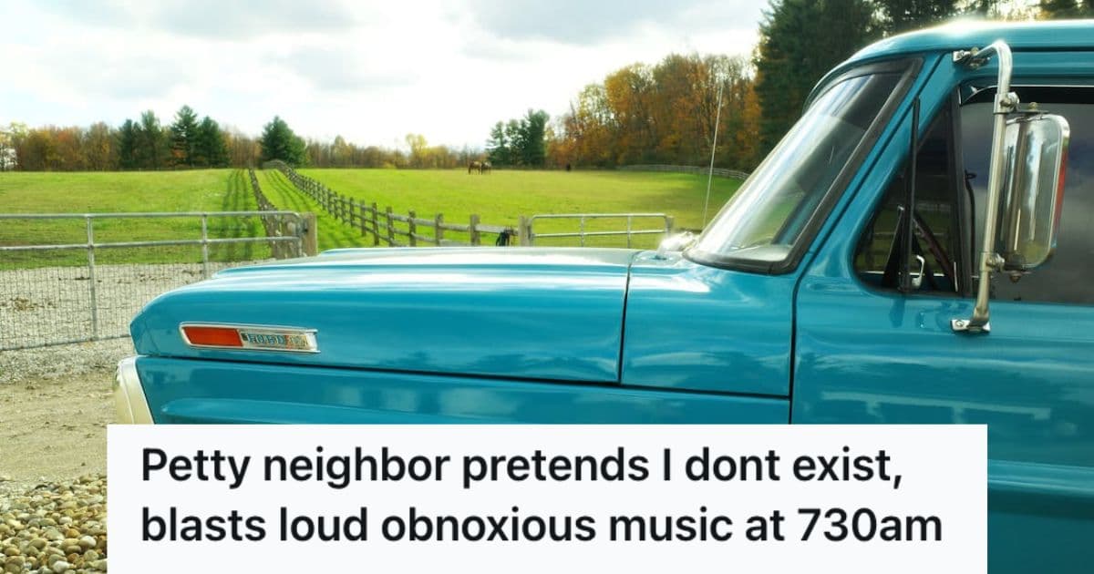 Homeowner Moved To The Countryside For Peace And Quiet, But He Was Woken Up By His Rude Neighbor’s Loud Music At 7:30 In The Morning, So He Did The Same Thing Back