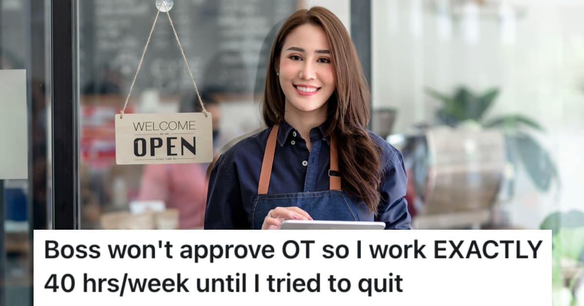 A Cafe Employee’s Boss Wouldn’t Pay Her For Working Overtime, So She Refused To Put In Any Extra Work