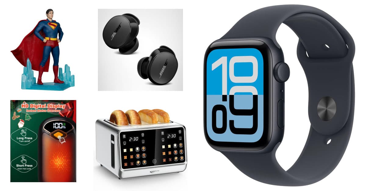 December 5 Deal Blast: Rechargeable Hand Warmers, Bose QuietComfort Earbuds, Apple Watch SE 3, Smart Toaster with TouchScreen, and MORE!