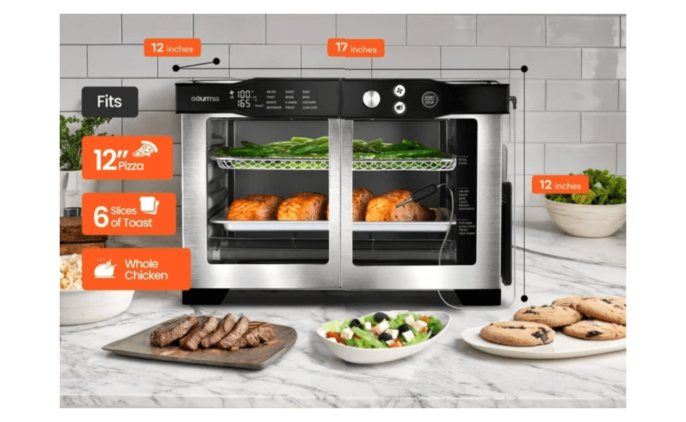 Gourmia French Door 6-Slice Digital Toaster Oven $57 (Reg. $129) | Walmart Black Friday