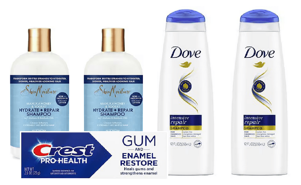 Possible $7 MoneyMaker on Dove, Sheamoisture & Crest at Walgreens (reg. $47.25) | Just Use Your Phone
