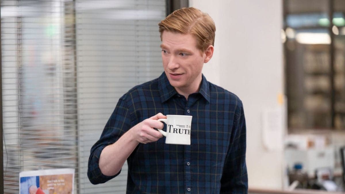 ‘The Paper’ Star Domhnall Gleeson Answers if Ned Sampson Is a Better Salesman or Journalist