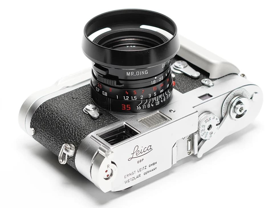 Mr.Ding Pactcron 35/1.8 black paint lens for Leica M-mount (based on the Leica Summicron-M 35mm f/2 version 4)