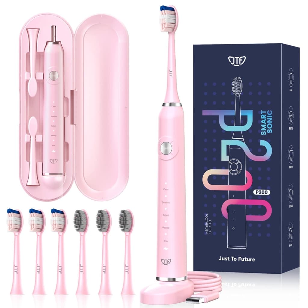 JTF P200 Rechargeable Sonic Electric Toothbrush for $13 + free shipping w/ $35