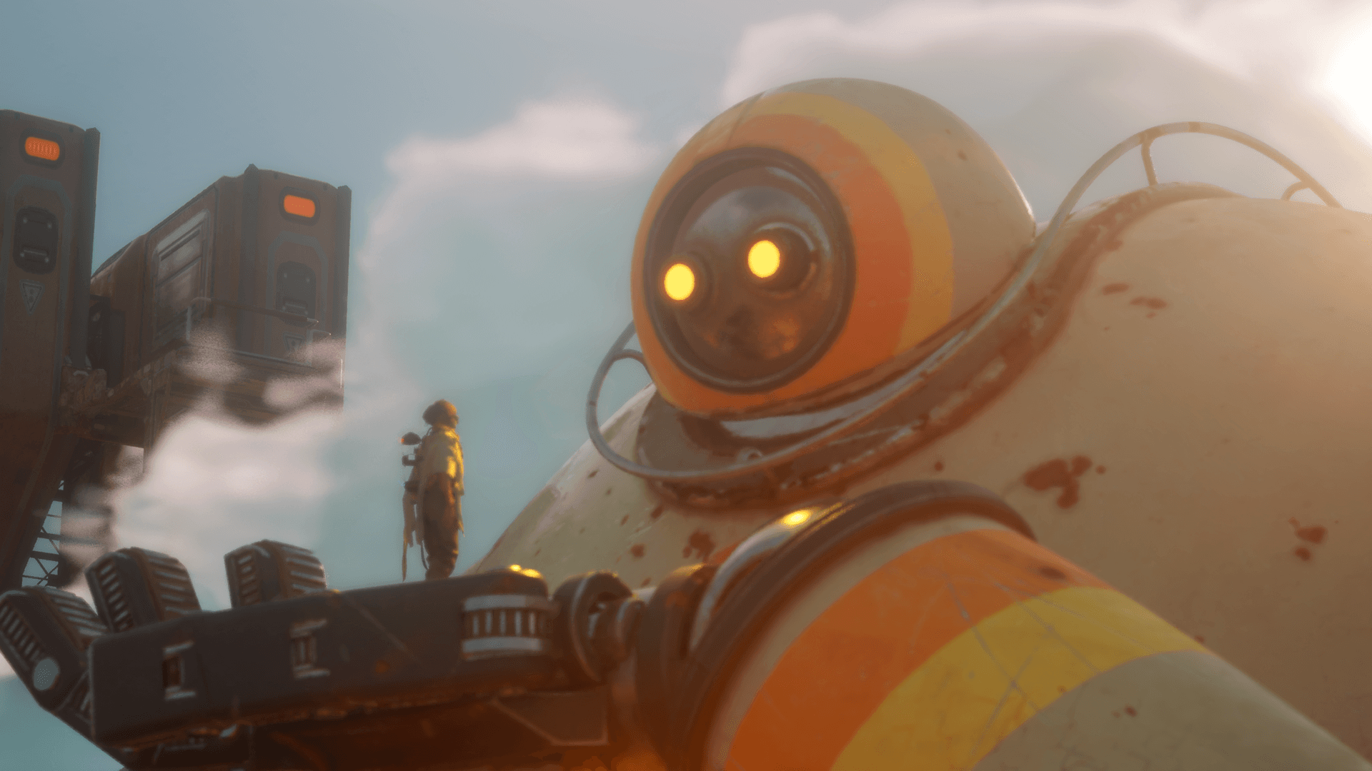 Witness gargantuan mech fights in this desert survival game that's giving The Electric State meets Death Stranding