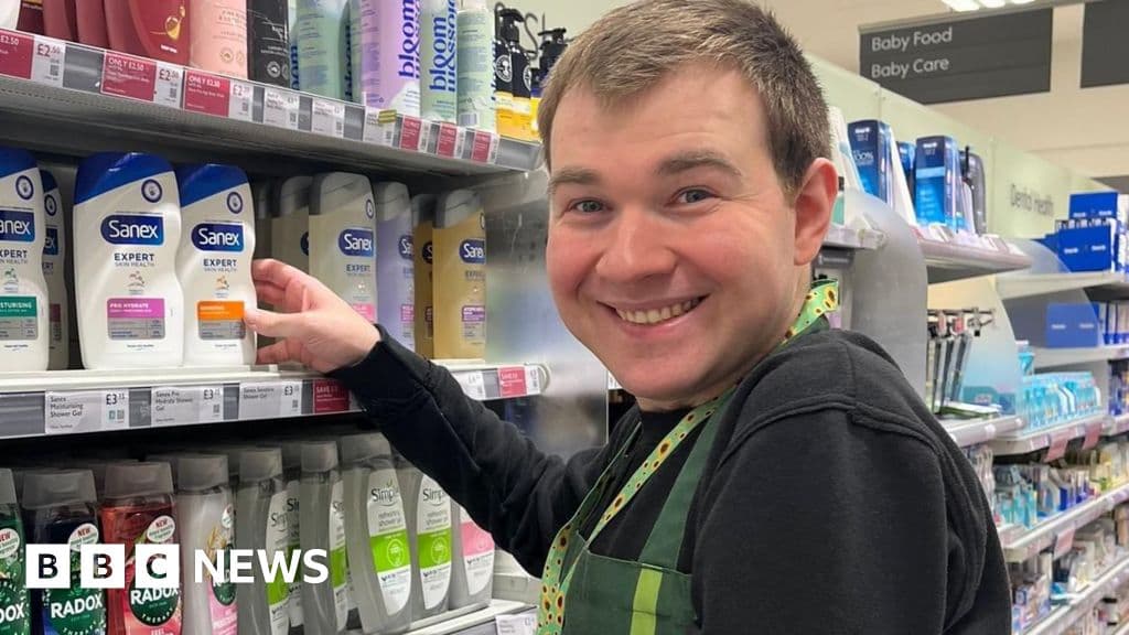Autistic man starts new job after Waitrose rejection