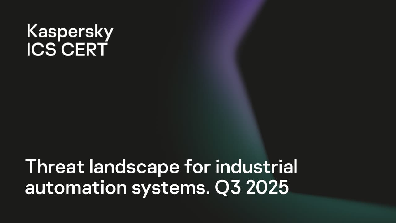 Threat landscape for industrial automation systems. Q3 2025