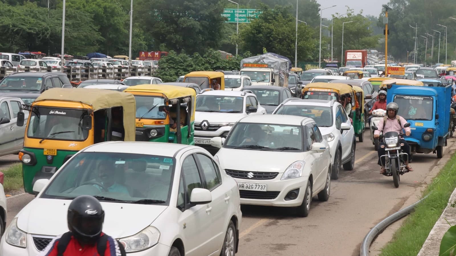 After aerial survey, how over 50 villages made way for Chandigarh