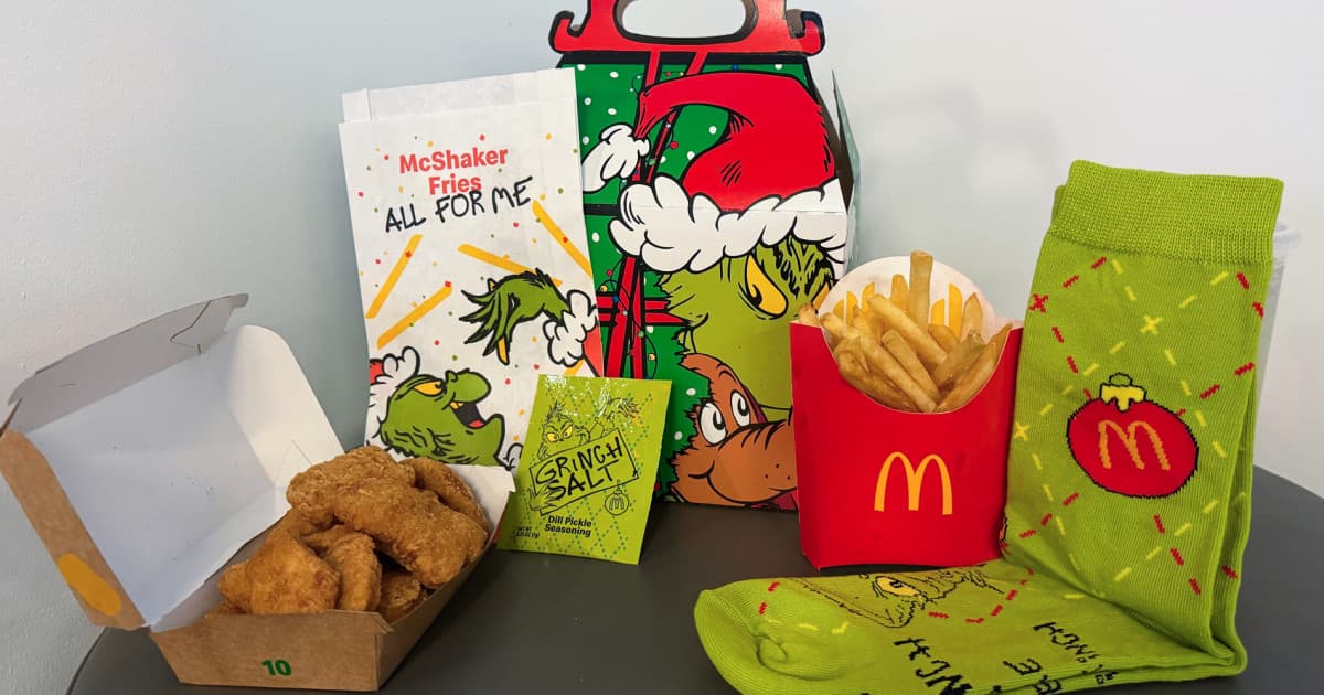 McDonald's is seeing green with its Grinch meal