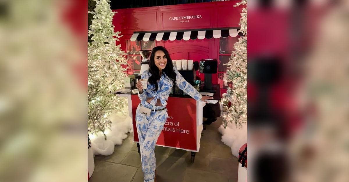 Durana Elmi Debuts 'Cafe Cymbiotika' in Bel Air at Kathy Hilton’s Star-Studded Pajama Party