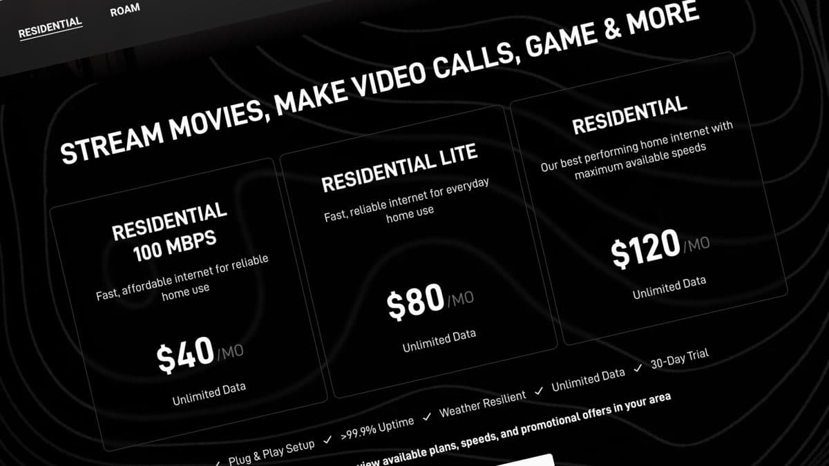 You Can Now Get Starlink for Just $40 a Month, But There's a Catch