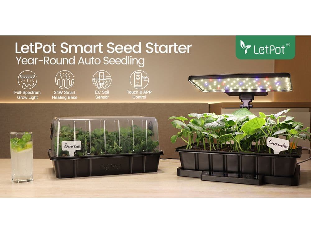 LetPot Launches SS-Pro Smart Seed Starter on Kickstarter – Revolutionizing Year-Round Seed Germination with All-in-One Automation