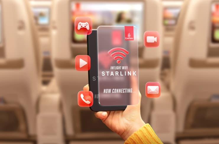 Emirates is the latest airline to add Starlink WiFi to its fleet