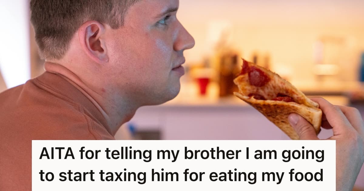 Her Brother Ate Her Half Of The Treats That Were Gifted To Both Of Them, So She Started Charging Him For All Of Her Food That He Eats Without Her Permission