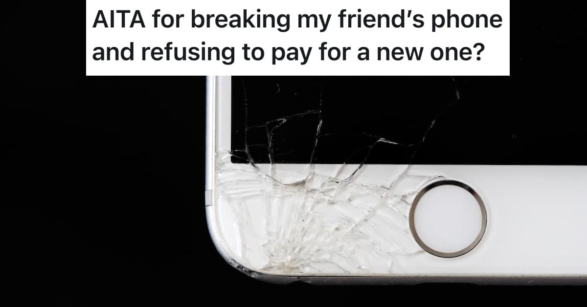 Friend Grabs Girl’s Phone To Text Her Crush, But She Accidentally Breaks The Friend’s Phone When She Tries To Take It Back