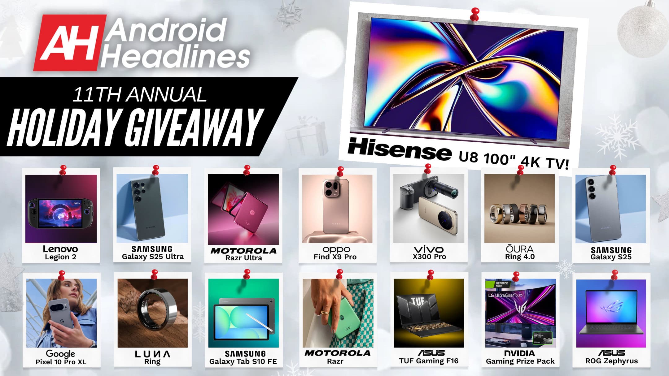 AndroidHeadlines 11th Annual Ultimate Holiday Tech Giveaway 2025