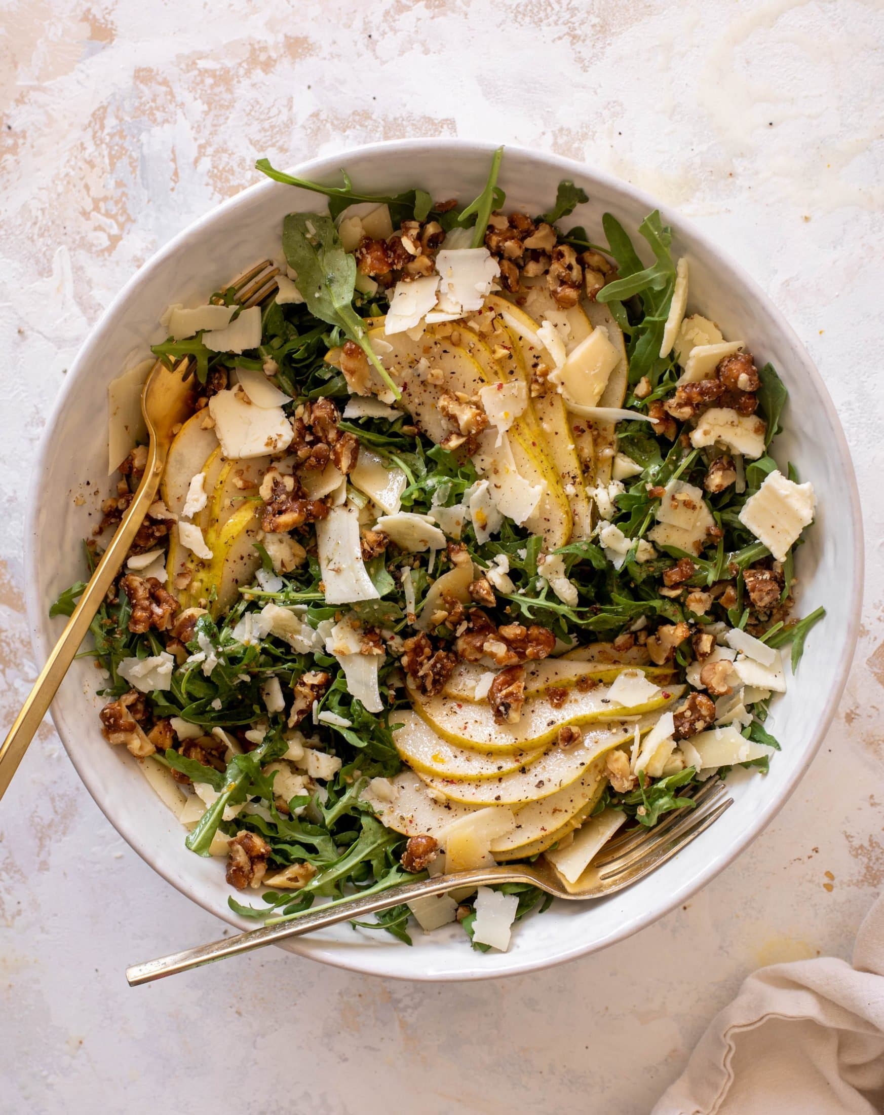 Winter Pear Salad with Spiced Orange Vinaigrette.