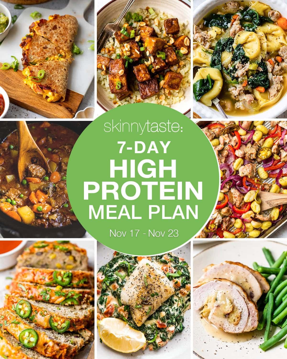 7 Day High Protein Diet Meal Plan