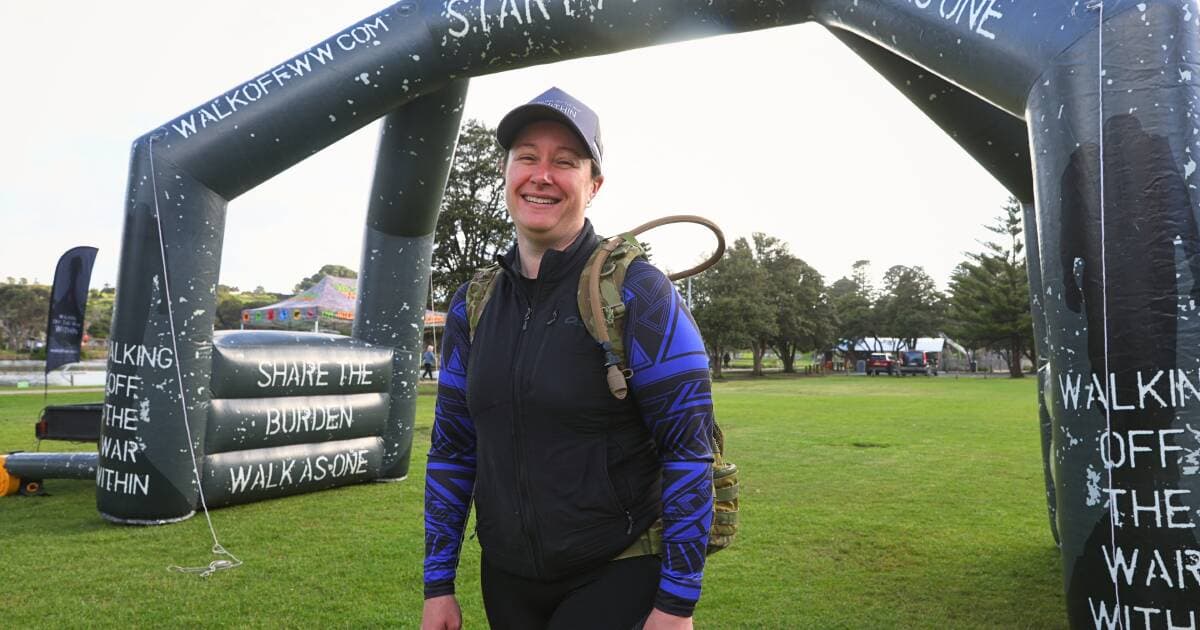 Mental health awareness shines at Walking Off The War event