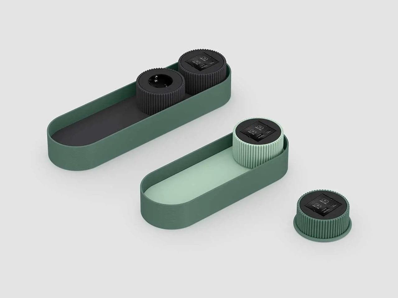 This 3D-Printed Modular Power Strip Is Made From Recycled Plastic